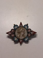 broche ancienne camée et