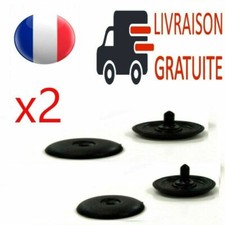 2 x  Arrêt de boucle Bouton Clip Ceinture de sécurité NOIR NEUF ENVOI RAPIDE