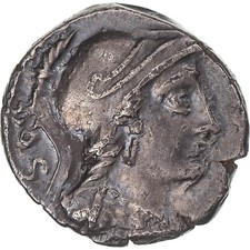 Monnaie, Rubria, Denier, 87 BC, Rome, TTB+, Argent, Sear:260, Crawford:348/3