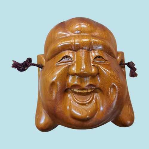 Masque noh hotei japonais - hotei,