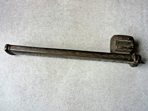 Ancien encrier portable métal