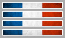 4 X BANDES DRAPEAU FRANCE