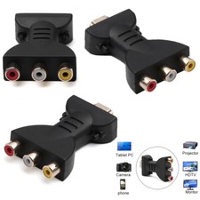 HDMI à 3 Adaptateur RCA portable HDMI Vers AV RCA HD  Convertisseur 
