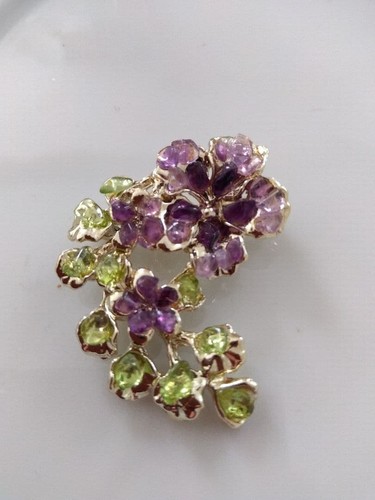 Broche ancienne fleur