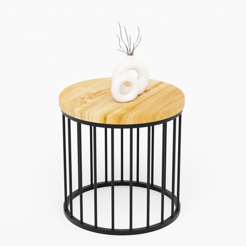 Table basse ronde bois - table,