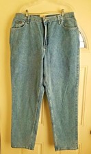 Denim Riders Womens Size 18M Light Wash Relaxed Denim Jeans Cotton New