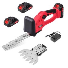 Taille-haie sans Fil Cisaille Electrique Cisaille à Gazon sur Batterie Rechar...