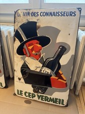 Ancienne Plaque Émaillée Cep