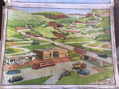 Ancienne affiche scolaire - ancienne, an