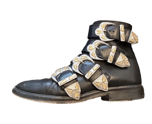 Authentique boots cuir noir - authentique,