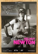 Affiche pliée SEX AND LANDSCAPES. Flyer/Folded poster HELMUT NEWTON Milan 2006.