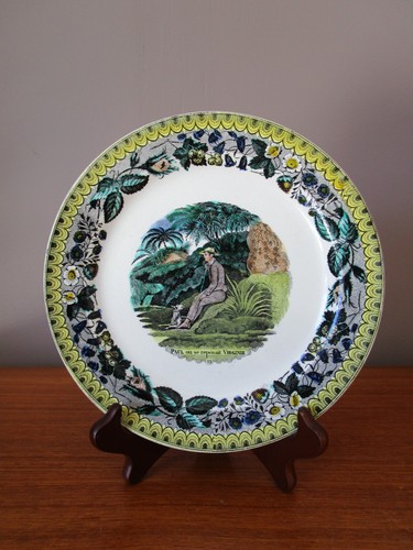 Assiette parlante ancienne - assiette,
