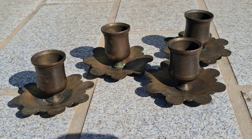 Bobèches coupelle bronze - 4,