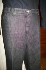 Pantalon jeans coton Gris délavé stretch BRAND 50D 52 24UK taille elastique PA11