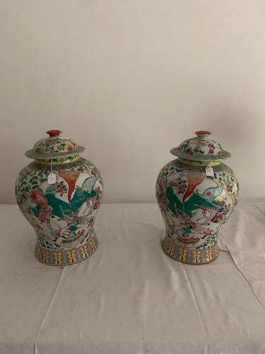 Paire vases potiches pots - paire,