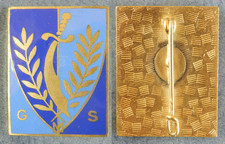 GROUPE MOBILE DE SÉCURITÉ, ÉMAIL, DOS GUILLOCHÉ AFN ALGÉRIE - SMF