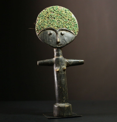 Figurine bois sculpté - figurine, à