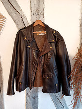 Blouson Perfecto Schott cuir marron. Années 50/60 original. Made in USA