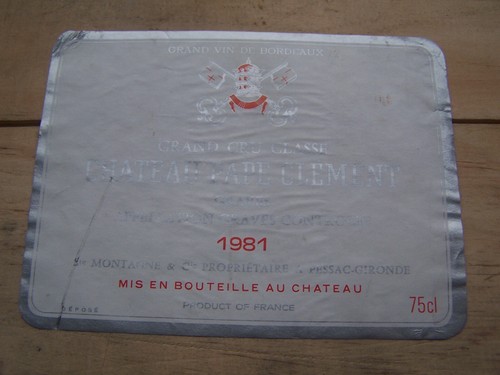 étiquette vin chateau pape - chateau,
