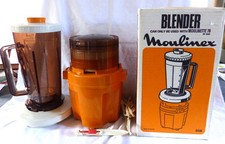 MOULINEX Robot Hachoir Moulinette Type 320.600 Orange avec son couteau extracteu