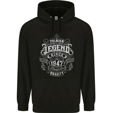 Hoodie Premium Légende 78E Anniversaire 1947 Hommes 80% Coton