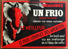 Carton publicitaire d'époque