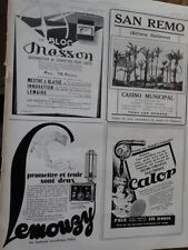 sèche cheveux CALOR + LEMOUZY + bloc MASSON publicité papier ILLUSTRATION 1928