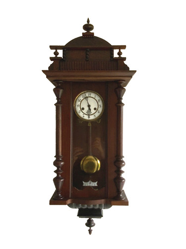 Antique regulator wall - , clock