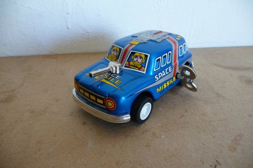 Space missile car - tin, toy