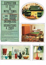 PUBLICITE ADVERTISING  1964    BOBOIS  & ROCHE  meubles