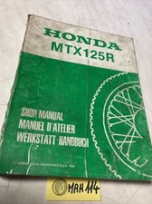 Honda MTX125R G 1986 MTX125 R manuel revue technique moto atelier 125 MTX