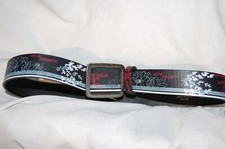 Ceinture IKKS CUIR Craquelé Taille 70 / 28 état neuf  NOIRE, BLEU valeur 85 eur