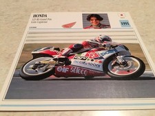Carte moto Honda 125 RS GP Loris Capirossi 1991 collection atlas motorcycle 