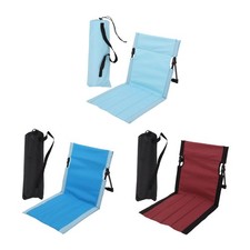 Chaise Longue de Plage Fauteuil de Sol Inclinable Tapis Pliable Ergonomique
