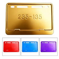 Cadre moto tout terrain support plaque d'immatriculation finition anticorrosion