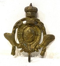 Ancien porte montre à gousset en Bronze décor Feuilles de Lys