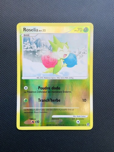 Carte pokemon roselia 132 - carte,