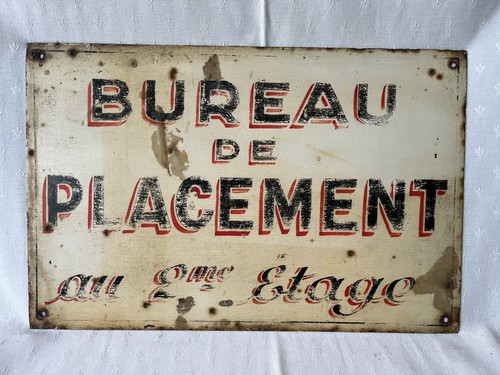 Rare plaque peinte - plaque,