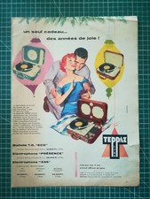 251 Publicité ancienne 1960 électrophone Teppaz