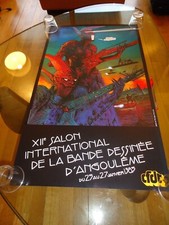 Affiche Festival Angouleme Druillet 1985 cfdt 80 x 47 cm TTBE