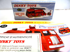 dinky toys BERLIET 1er secours ATLAS ref 32E +Fiche + certificat