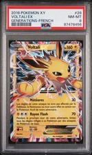 Voltali EX 28/83 PSA 8 XY Générations Carte Pokémon FRA
