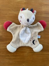 0 Doudou Biche SUCRE D'ORGE  Doumou plat beige renne Faon Cerf Lune Étoile Rouge