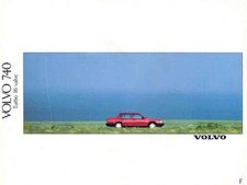 Catalogue Brochure Volvo 740 / Break Turbo 16V , 1991, Belgique en français