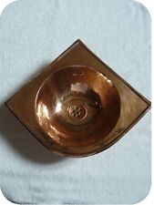 VASQUE D'ANGLE EN CUIVRE ROUGE_LAVE MAIN WC_VASQUE MAROCAINE_LAVABO TRADITION