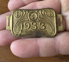 plaque fiscale vélo 1933