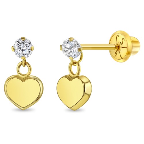 14k pendantes coeur - 14k,