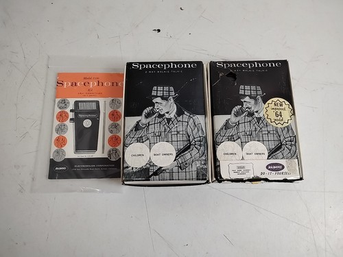 Pair vintage space phone - of,