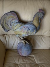 ? Ancien coq de clocher en zinc – Pièce authentique marquée par l’Histoire ??