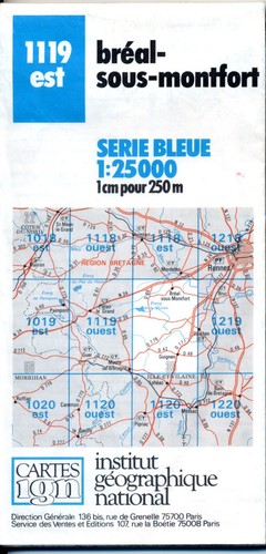 Carte ign serie bleue - carte,